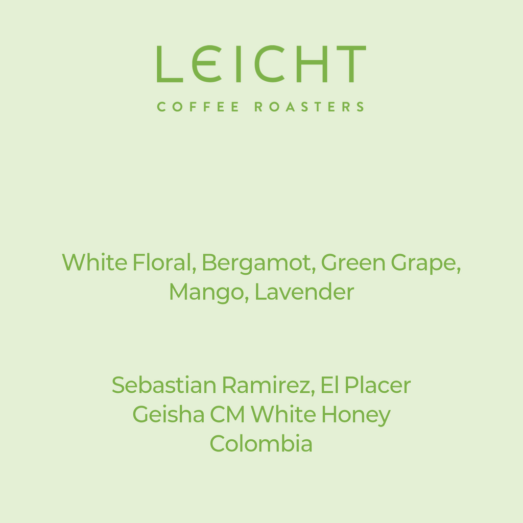 Colombia El Placer Geisha CM White Honey