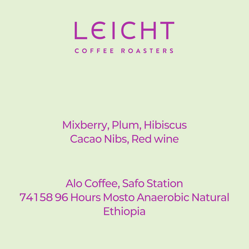 Ethiopia Sidama Alo Coffee 74158 Mosto Anaerobic Natural